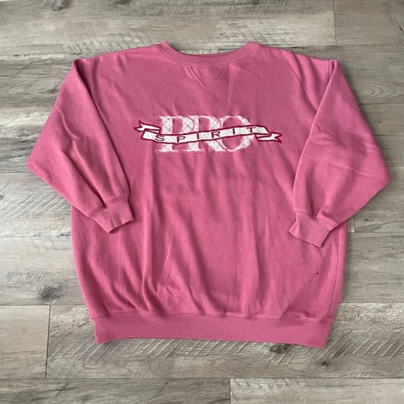 Vintage 90s Pro Spirit Crewneck Sweatshirt Size Medium Large - Picture 1 of 6